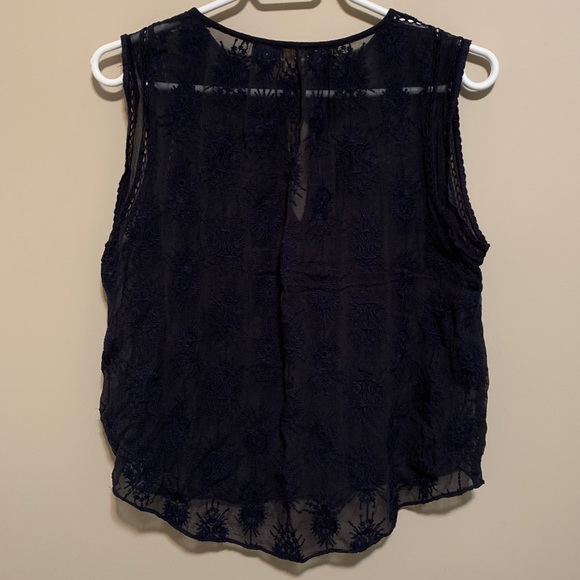 Rebecca Taylor Silk Sleeveless Blouse, size 6 - Picture 6 of 8